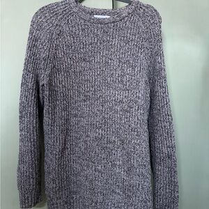 Heavy Soft Knit Gray Crewneck Sweater